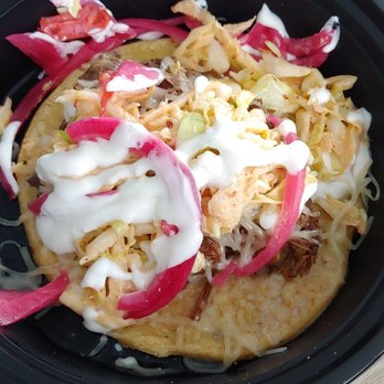 Que Onda Tacobar - Burris taco with chipotle slaw, jack cheese, pickled onions, and sour cream - Tacos Near Me - Pinole, California