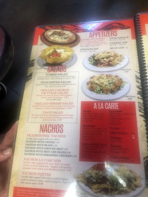 Menu photo 3 Cascada la Golondrina Lawrence, KS