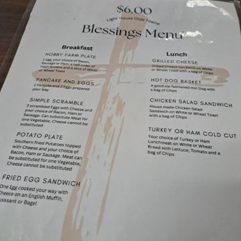 The Light House - The menu for people with l Limited money! Or a free meal for s9mone in need! - Coffee & Tea Near Me - Bellevue, Nebraska