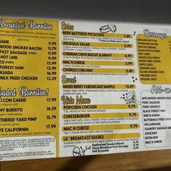 EggBred - Menu front - Breakfast & Brunch Near Me - St. Augustine, Florida EggBred - Menu front - Breakfast & Brunch Near Me - St. Augustine, Florida