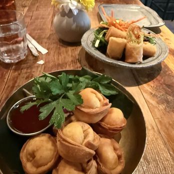 Lemongrass Brooklyn - Crab Rangoon, Spring Rolls that came with the lunch speciL - Thai Near Me - Brooklyn, New York Lemongrass Brooklyn - Crab Rangoon, Spring Rolls that came with the lunch speciL - Thai Near Me - Brooklyn, New York