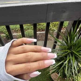 Forever Nails - White French - Nail Salons Near Me - Vista, California