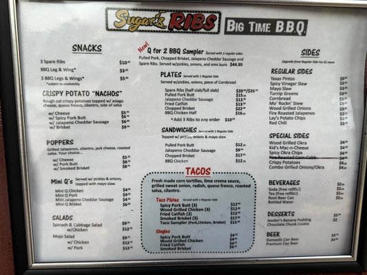 Menu photo 1 Sugar's Ribs Chattanooga, TN Menu photo 1 Sugar's Ribs Chattanooga, TN