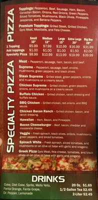 Menu photo 1 Tony's Pizza & Subs Piedmont, SC Menu photo 1 Tony's Pizza & Subs Piedmont, SC