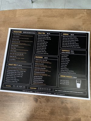 Menu photo 7 Tea Daze Stockton, CA
