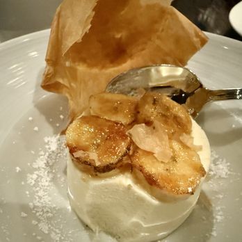 American Bounty Restaurant - Caramel banana on vanilla Bavarian cream. Phyllo pastry crust - New American Near Me - Hyde Park, New York American Bounty Restaurant - Caramel banana on vanilla Bavarian cream. Phyllo pastry crust - New American Near Me - Hyde Park, New York
