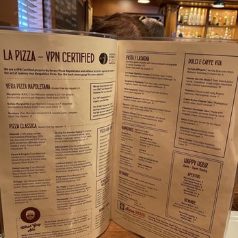 Fat Olives - Inside the menu, look at the far right corner, Happy Hour dishes until 5 pm. - Pizza Near Me - Flagstaff, Arizona