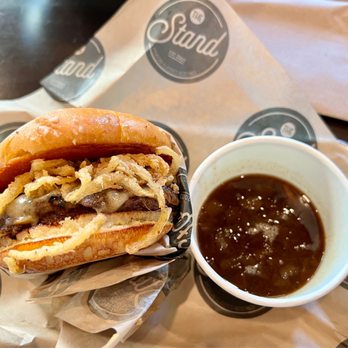 The Stand - American Classics Redefined - The French Onion Soup Burger - New American Near Me - Thousand Oaks, California The Stand - American Classics Redefined - The French Onion Soup Burger - New American Near Me - Thousand Oaks, California