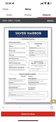Menu photo 6 Silver Harbor Brewing Company Saint Joseph, MI