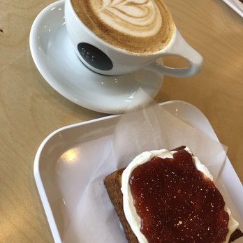 Offset Coffee Roasters - Lavender Oat Milk Latte & Ricotta / Strawberry Jam Toast - Coffee & Tea Near Me - Torrance, California Offset Coffee Roasters - Lavender Oat Milk Latte & Ricotta / Strawberry Jam Toast - Coffee & Tea Near Me - Torrance, California