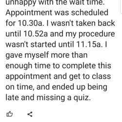 Great Expressions Dental Centers - Moravian - The review I left on google, after the appointment in April, that they're claiming I didn't show up to.