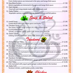 Indian Zaika - Indian zaika menu 1