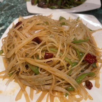 Aries Noodle & Dumpling - Shredded potato w Shredded Potato with Hot Chili Pepper - Chinese Near Me - Waltham, Massachusetts