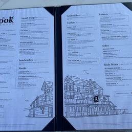 Dinner menu