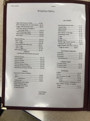 Menu photo 6 Pay’s Cafe Billings, MT