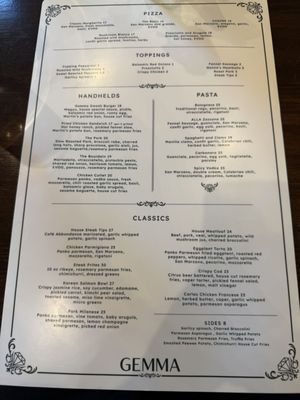 Menu photo 1 Gemma Kitchen And Bar Norwood, MA Menu photo 1 Gemma Kitchen And Bar Norwood, MA