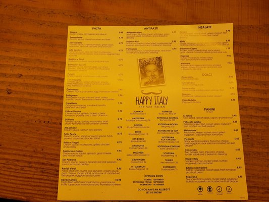 Menu photo 1 Happy Italy Enschede, OV