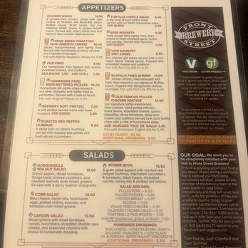 Front Street Brewery - Menu March 2026 - Breweries Near Me - Wilmington, North Carolina Front Street Brewery - Menu March 2026 - Breweries Near Me - Wilmington, North Carolina