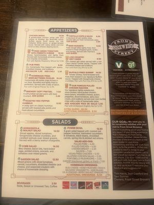Menu photo 2 Front Street Brewery Wilmington, NC Menu photo 2 Front Street Brewery Wilmington, NC