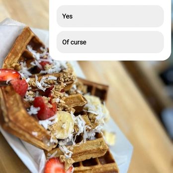 Nutri Corner - a plate of waffles with strawberries and nuts - Juice Bars & Smoothies Near Me - Sanford, Florida Nutri Corner - a plate of waffles with strawberries and nuts - Juice Bars & Smoothies Near Me - Sanford, Florida