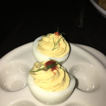 The Heights - Deviled Eggs are great; available as an appetizer or side dish! - New American Near Me - Dallas, Texas