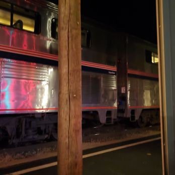 Silver Beach Pizza - Amtrak train making a quick stop. - Pizza Near Me - Saint Joseph, Michigan Silver Beach Pizza - Amtrak train making a quick stop. - Pizza Near Me - Saint Joseph, Michigan