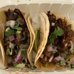 The fish taco, I forgot to take the picture first. The photo doesn't do the amount of beef cheeks and tri tip you get, Justice.