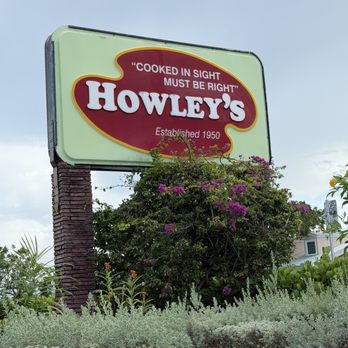 Howley's Restaurant - Signage seen from the South Dixie. - Diners Near Me - West Palm Beach, Florida