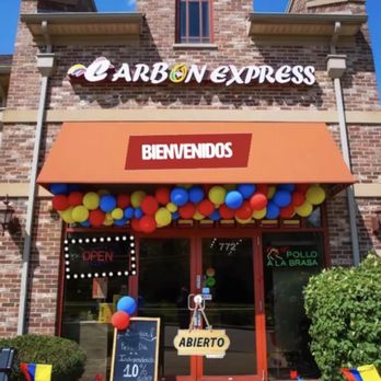 Carbon Express - the entrance to a restaurant - Colombian Near Me - Bartlett, Illinois