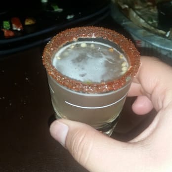 Sena On Myrtle - I believe this is a jalapeño watermelon shot!! - New American Near Me - Monrovia, California Sena On Myrtle - I believe this is a jalapeño watermelon shot!! - New American Near Me - Monrovia, California