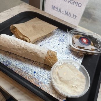 Tahini's - Greek Halloumi Wrap, Garlic 8oz, baklava - Mediterranean Near Me - Loves Park, Illinois Tahini's - Greek Halloumi Wrap, Garlic 8oz, baklava - Mediterranean Near Me - Loves Park, Illinois