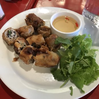 Linh Cafe - Spring rolls. Soooo good with the rice paper. - Vietnamese Near Me - Vancouver, British Columbia