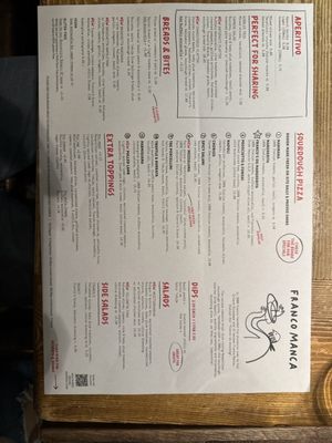 Menu photo 1 Franco Manca London, XGL