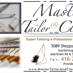 Master Tailor & Cleaners - Business Card - Face 1