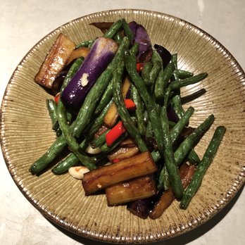 Uluh - Sauteed String Bean with Eggplant - Tea Rooms Near Me - New York, New York Uluh - Sauteed String Bean with Eggplant - Tea Rooms Near Me - New York, New York