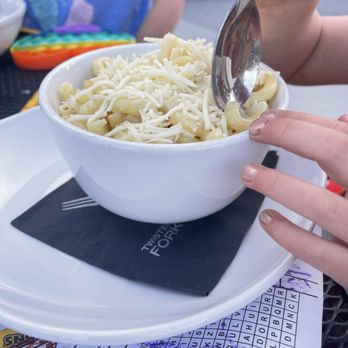 The Twisted Fork - Kids pasta with butter and Parmesan - New American Near Me - Reno, Nevada The Twisted Fork - Kids pasta with butter and Parmesan - New American Near Me - Reno, Nevada