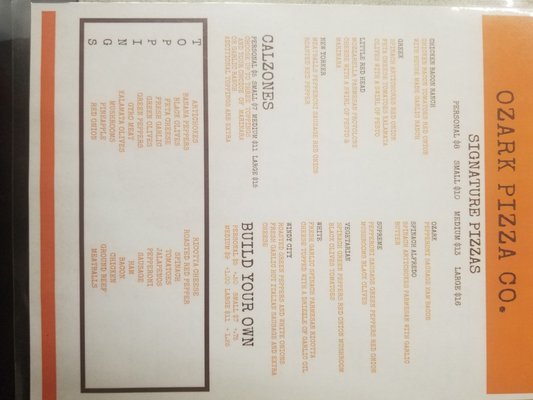 Menu photo 3 Ozark Pizza & Bread Co West Plains, MO
