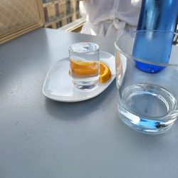 Le Terraza del Claris - Tequila shot on rooftop. Great place  ..  worth checking in on it.