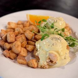 Bourbon Street Bar & Grill - Eggs Benedict Special: Lobster Eggs Benny