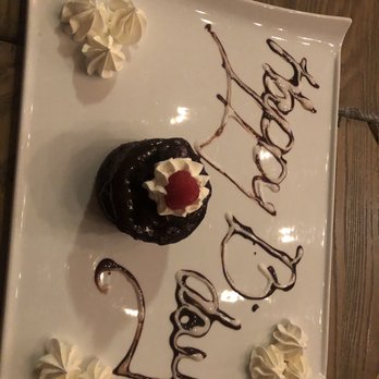 The Woods Jupiter - Birthday dessert - New American Near Me - Jupiter, Florida