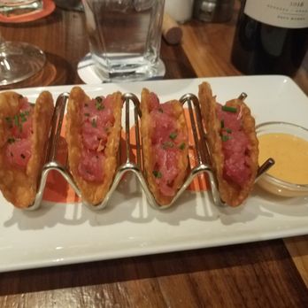 Del Frisco's Grille - Taco appetizer - New American Near Me - Hoboken, New Jersey Del Frisco's Grille - Taco appetizer - New American Near Me - Hoboken, New Jersey
