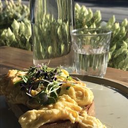 Town & Country Gardens Cafe - Scrambled eggs on sourdough