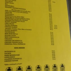 Silver Bowling Center - Menu 2