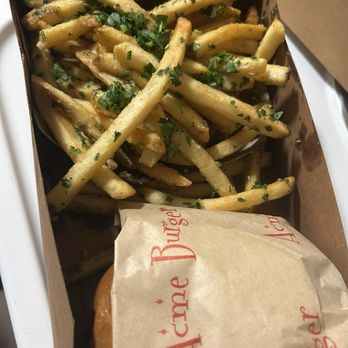 Acme Burger - Bennett Valley - Burger with garlic fries, delicious - Burgers Near Me - Santa Rosa, California