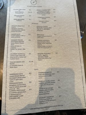 Menu photo 2 Nancettas Ristorante Pittsburgh, PA