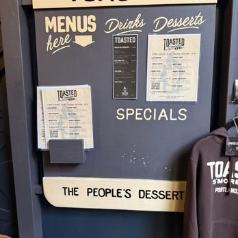 Toasted S'mores Bar - Menu board - Desserts Near Me - Portland, Oregon Toasted S'mores Bar - Menu board - Desserts Near Me - Portland, Oregon
