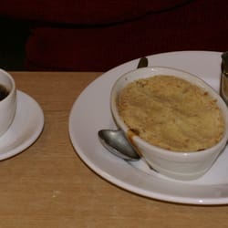 Circle Restaurant - Apple crumble and custard, Circle Restaurant, Avebury