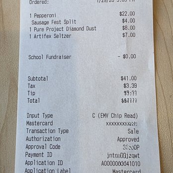 Corner Pizza - Receipt - Pizza Near Me - Oceanside, California Corner Pizza - Receipt - Pizza Near Me - Oceanside, California