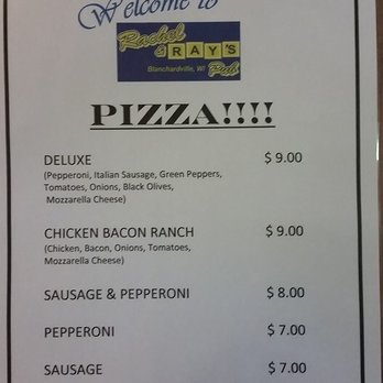 Rachel & rays - Menu. - Pubs Near Me - Blanchardville, Wisconsin Rachel & rays - Menu. - Pubs Near Me - Blanchardville, Wisconsin
