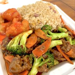 Chinese Kitchen - Broccoli & beef, Sweet And Sour Chicken dinner combo